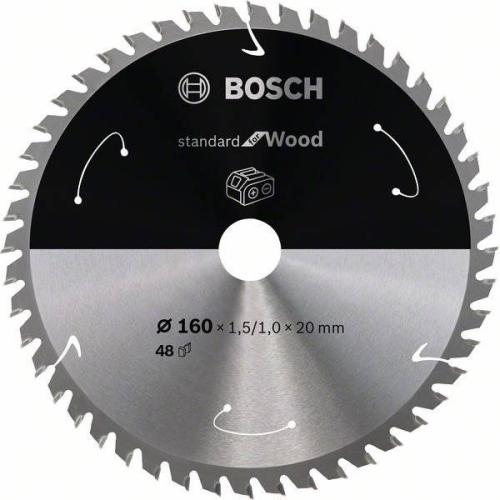 BOSCH Akku-Kreissägeblatt Standard für Holz, Ø  160 mm,  48 Zähne | 2 608 837 678