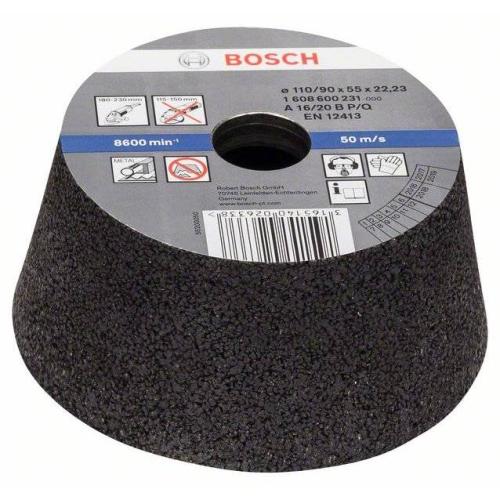 BOSCH Schleiftopf, konisch, Metall/Gusseisen, Ø 90 - 110mm, H: 55mm, K 16 | 1608600231