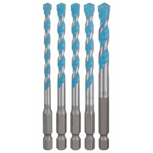 Bosch Professional Mehrzweckbohrer-Set HEX-9 Multi Construction, 5-teilig, Ø 5 - 8mm | 2 608 590 181