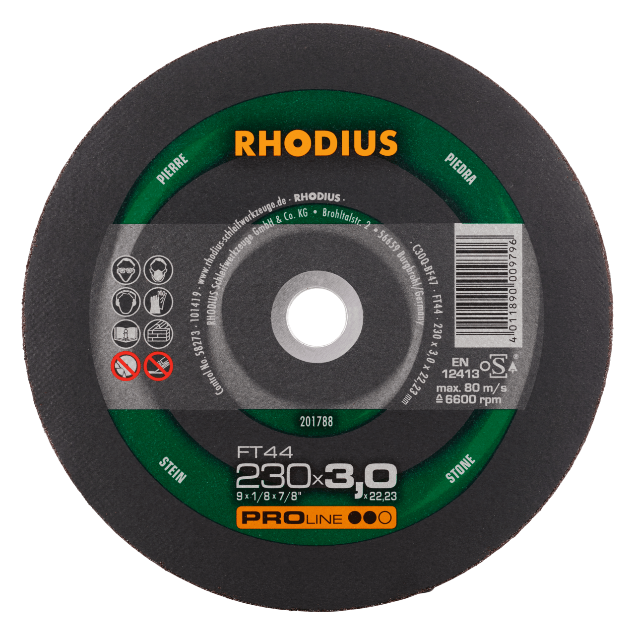 25 x RHODIUS Freihandtrennscheibe FT44 Ø 230 mm | 201788