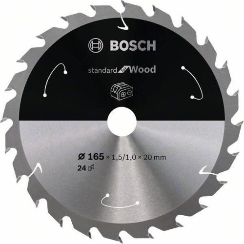 BOSCH Akku-Kreissägeblatt Standard für Holz, Ø  165 mm,  24 Zähne | 2 608 837 685