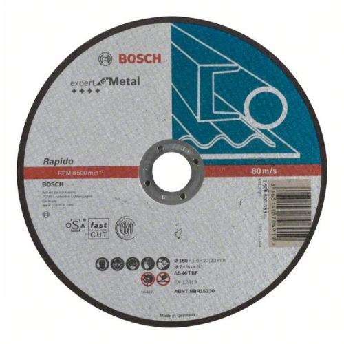 25x BOSCH Trennscheibe gerade Expert für Metall, Rapido AS 46 T BF, Ø 180x1,6mm | 2608603399