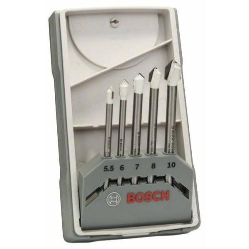 Bosch Professional Fliesenbohrer-Set CYL-9 Ceramic, 5-teilig, Ø 5,5 - 10mm | 2 608 587 170