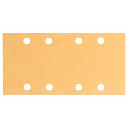 50x BOSCH Schleifblatt C470 für Holz und Farbe, 93x186mm, 100, 8 Löcher, Klett | 2608606706