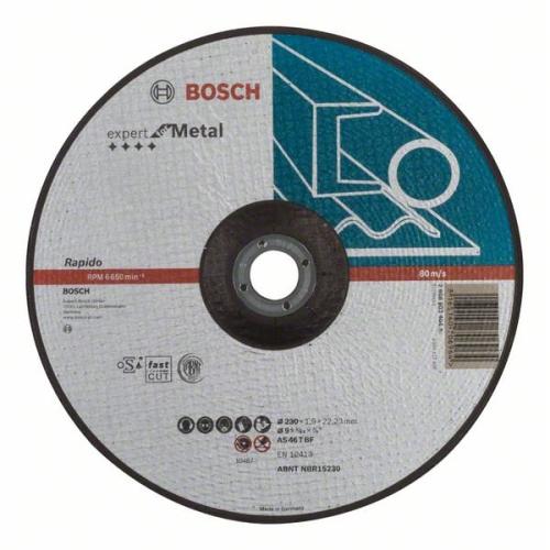 25x BOSCH Trennscheibe gekröpft Expert für Metall - Rapido AS 46 T BF, Ø 230x1,9mm | 2608603404