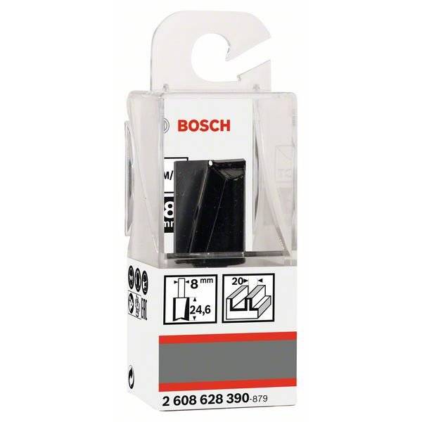 BOSCH Nutfräser für Holz, 8 mm, Ø 20 mm, L 24,6 mm, G 56 mm 