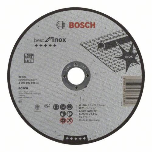 25x BOSCH Trennscheibe gerade Best für Edelstahl A 30 V INOX BF, Ø 180x2,5mm | 2608603506