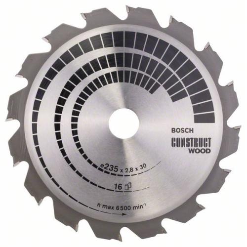 BOSCH Kreissägeblatt Bauholz, Ø 235mm, 16 Zähne | 2 608 640 636