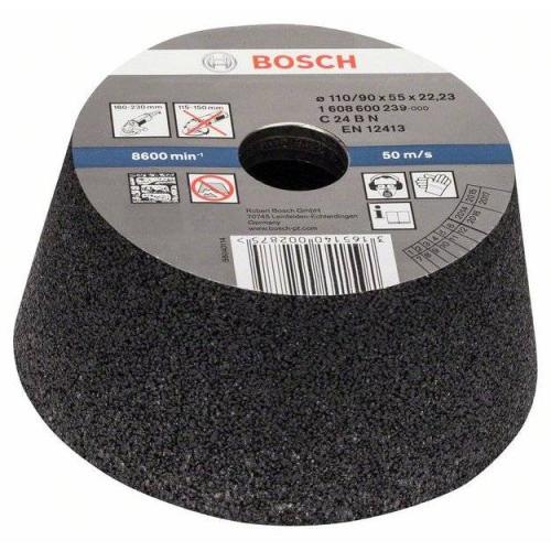 BOSCH Schleiftopf, konisch, Stein/Beton, Ø 90 - 110mm, H: 55mm, K 24 | 1608600239