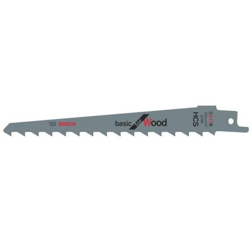 10x BOSCH Säbelsägeblätter S 617 K Basic für Holz | 2 608 650 616