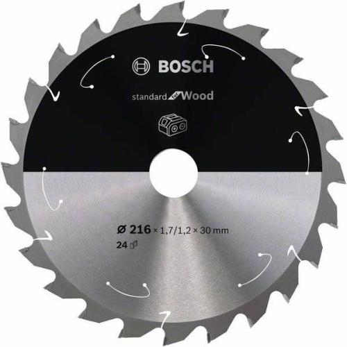 BOSCH Akku-Kreissägeblatt Standard für Holz, Ø 216 mm, 24 Zähne | 2 608 837 721