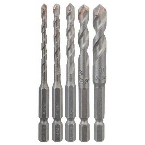 Bosch Professional Fliesenbohrer-Set HEX-9 Ceramic, 5-teilig, Ø 4 - 10mm | 2 608 589 528