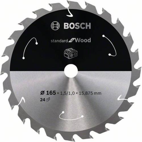 BOSCH Akku-Kreissägeblatt Standard für Holz, Ø  165 mm,  24 Zähne | 2 608 837 681