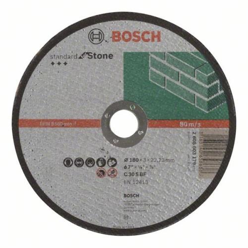 25x BOSCH Trennscheibe gerade Standard für Stein C 30 S BF, Ø 180x3,0mm | 2608603179