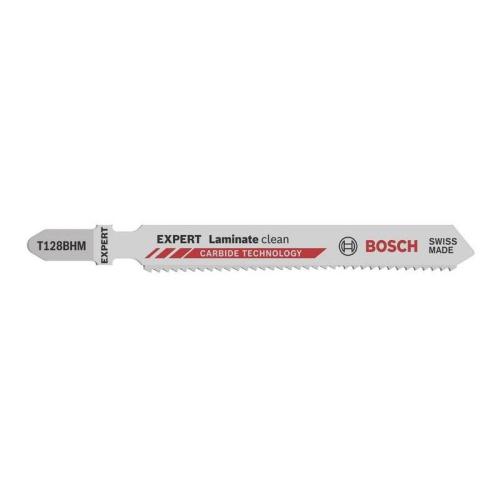 3x BOSCH Stichsägeblätter-Set T 128 BHM, Endurance für Laminate,T-Schaft, 92mm | 2 608 665 073