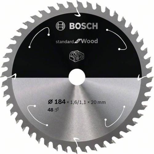 BOSCH Akku-Kreissägeblatt Standard für Holz, Ø 184 mm, 48 Zähne | 2 608 837 703