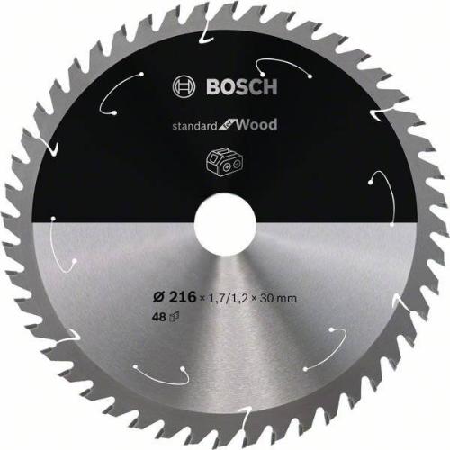 BOSCH Akku-Kreissägeblatt Standard für Holz, Ø 216 mm, 48 Zähne | 2 608 837 726