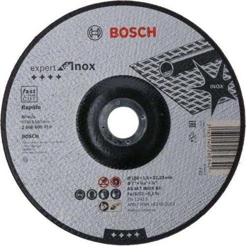 25x BOSCH Trennscheibe gekröpft Expert für Edelstahl - Rapido AS 46 T INOX BF, Ø 180x1,6mm | 2608600710