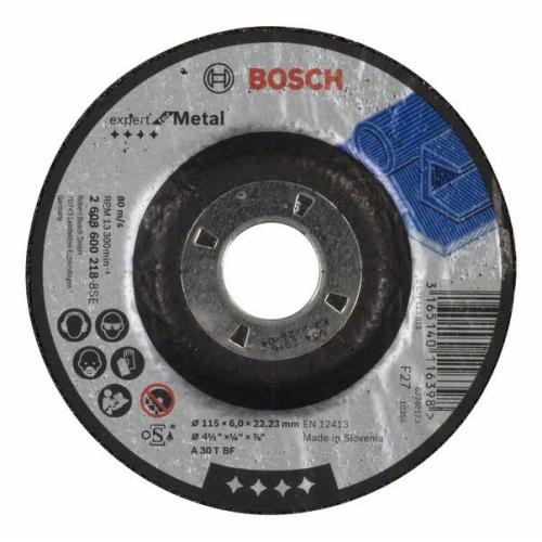 10x BOSCH Schruppscheibe gekröpft Expert für Metall A 30 T BF, Ø 115x6mm | 2608600218