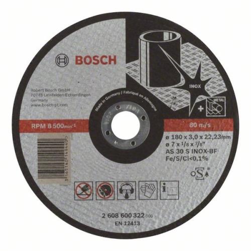 25x BOSCH Trennscheibe gerade Expert für Edelstahl AS 30 S INOX BF, Ø 180x3mm | 2608600322