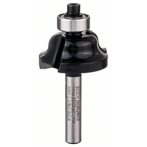 BOSCH Kantenfräser für Holz , 1/4"", R 4 mm, Ø 28,6 mm, B 8 mm, L 12,4 mm | 2608628419