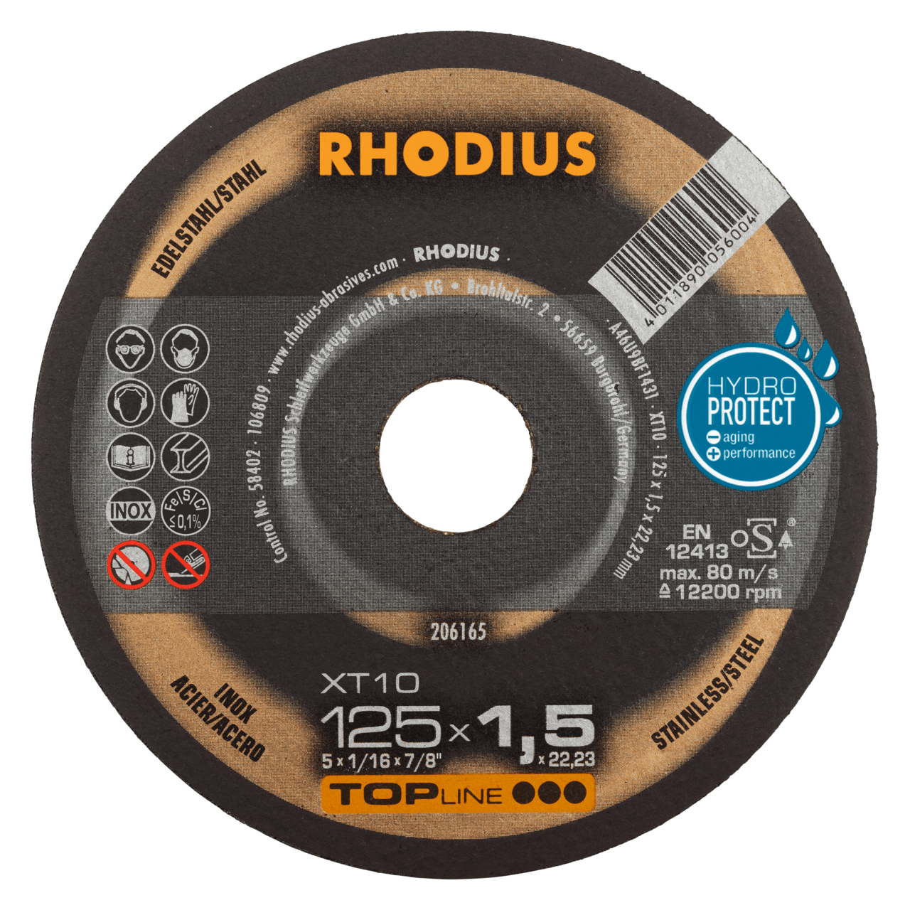 50 x RHODIUS Extradünne Trennscheibe XT10 Ø 125 mm | 206165