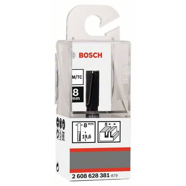 BOSCH Nutfräser für Holz, 8 mm, Ø 8 mm, L 19,6mm, G 51 mm 