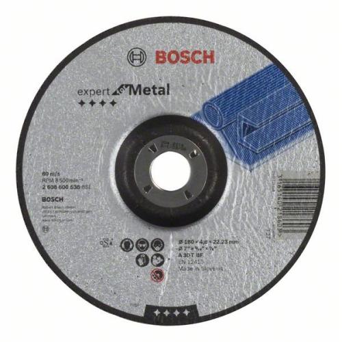 10x BOSCH Schruppscheibe gekröpft Expert für Metall A 30 T BF, Ø 180x4,8mm | 2608600538