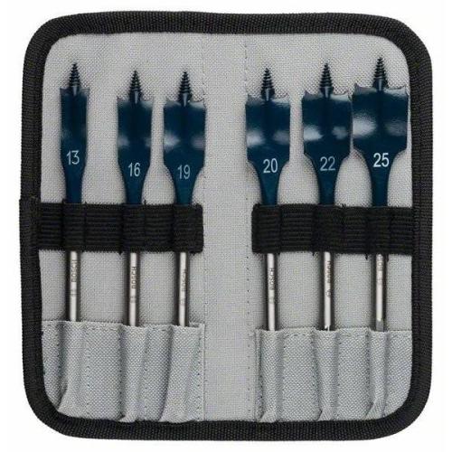 Bosch Professional Flachfräsbohrer-Set Self Cut Speed, 6-teilig, Ø 13 - 25mm | 2 608 595 425