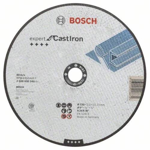 25x BOSCH Trennscheibe gerade Expert für Gusseisen AS 24 R BF, Ø 230x3mm | 2608600546