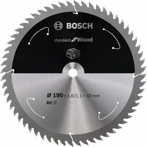 BOSCH Akku-Kreissägeblatt Standard für Holz, Ø 190 mm, 60 Zähne | 2 608 837 711