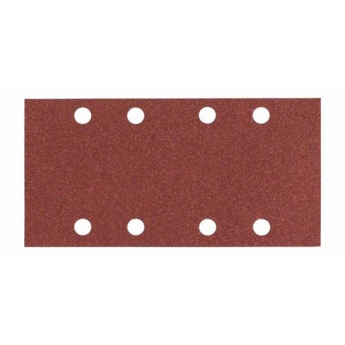 50x BOSCH Schleifblatt C430 für Holz und Farbe, 93x186mm, 80, 8 Löcher | 2608605304