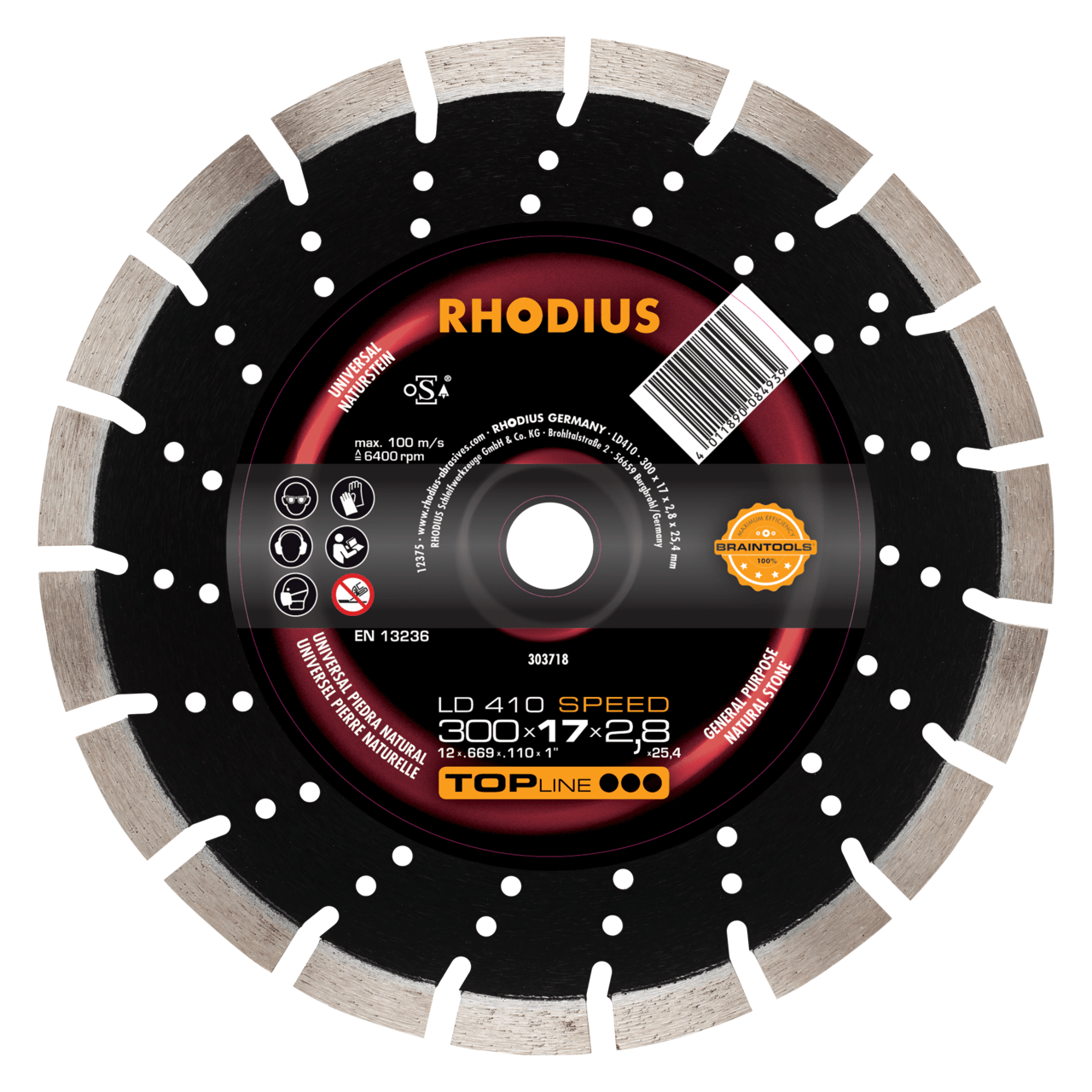 RHODIUS Diamanttrennscheibe  LD410 SPEED Ø 300 mm | 303718