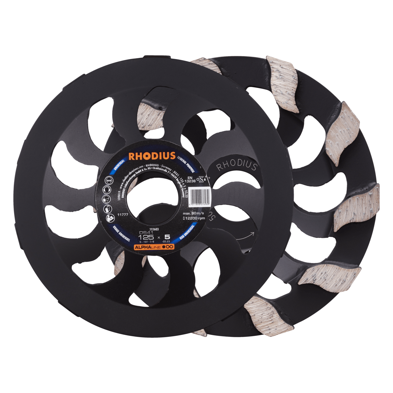 RHODIUS Diamantschleiftopf DS41 Ø 125 mm | 303603