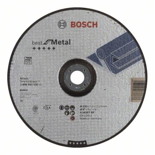 10x BOSCH Schruppscheibe gekröpft Best für Metall A 2430 T BF, Ø 230x7mm | 2608603535