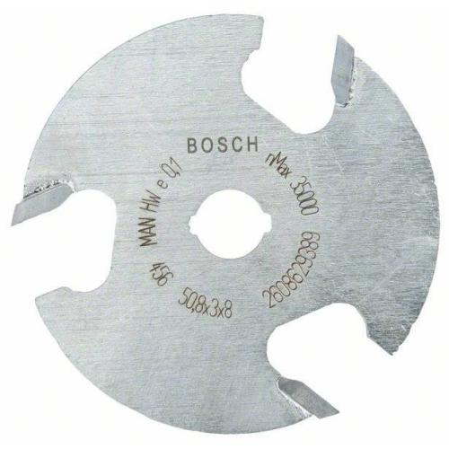 BOSCH Scheibennutfräser für Holz, 8 mm, Ø 50,8 mm, L 3 mm, G 8 mm | 2608629389