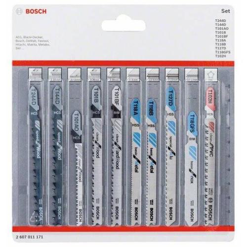 5x BOSCH Stichsägeblätter-Set All in One, 10-teilig | 2 607 011 171