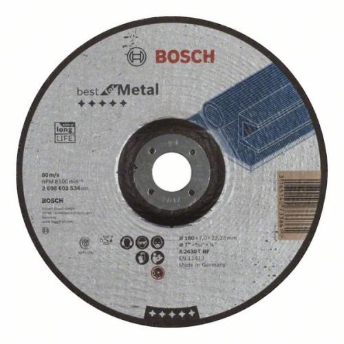 10x BOSCH Schruppscheibe gekröpft Best für Metall A 2430 T BF, Ø 180x7mm | 2608603534