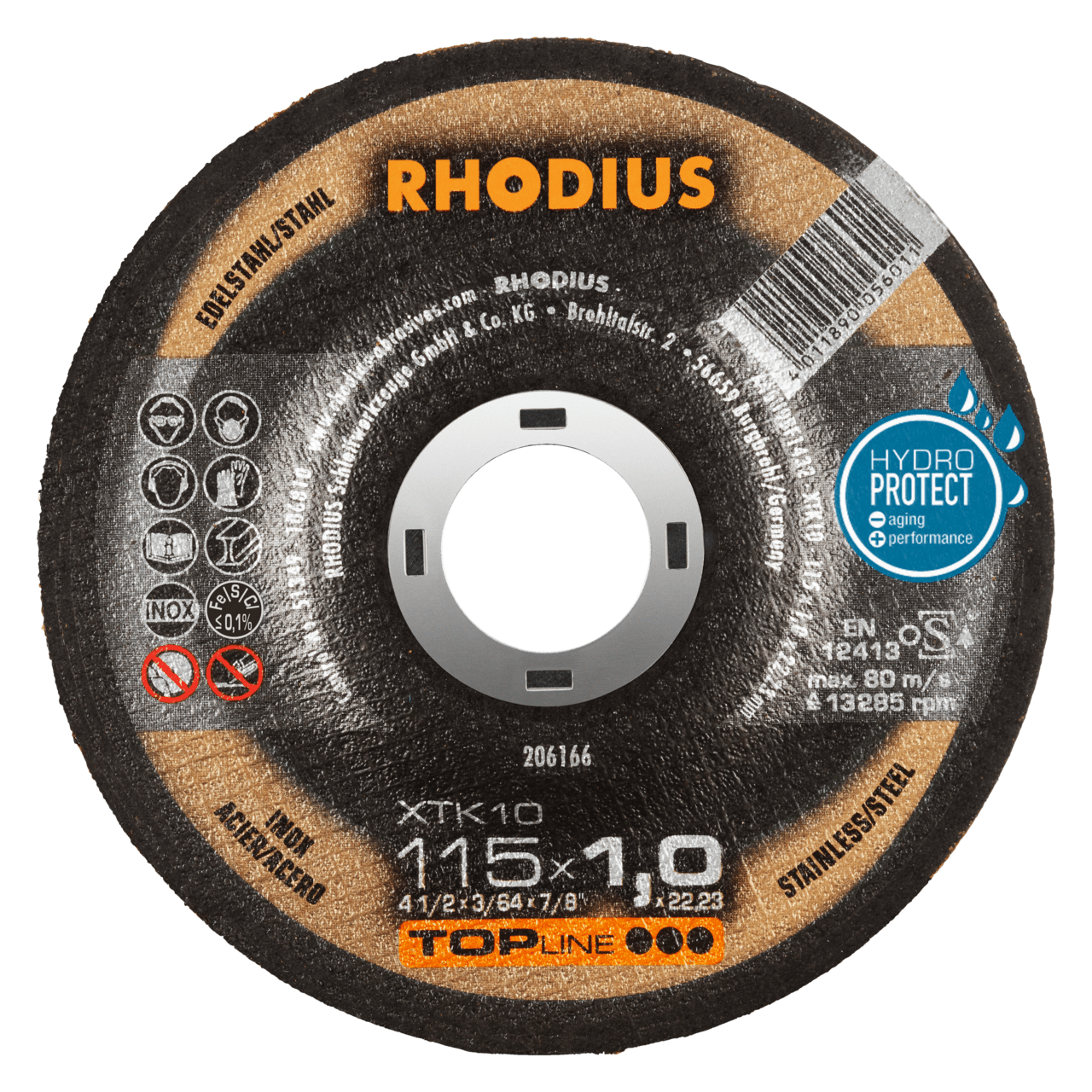 50 x RHODIUS Extradünne Trennscheibe XTK10 Ø 115 mm | 206166