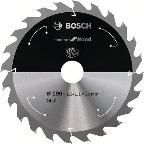 BOSCH Akku-Kreissägeblatt Standard für Holz, Ø 190 mm, 24 Zähne | 2 608 837 708