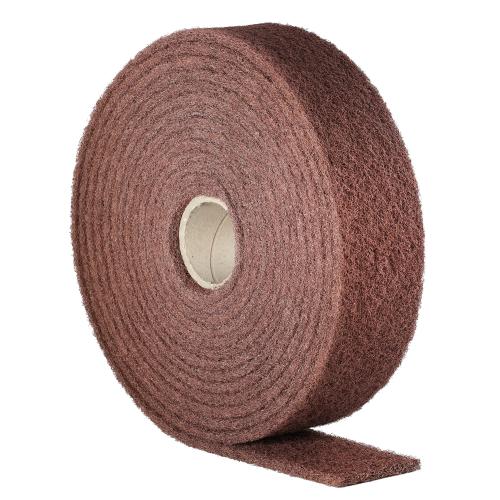 Score Abrasives Schleifvlies Rolle Schleifrolle Vlies | 100 mm x 5 Meter | Korn A80 - coarse -  sehr grob (Braun) | 07-A080