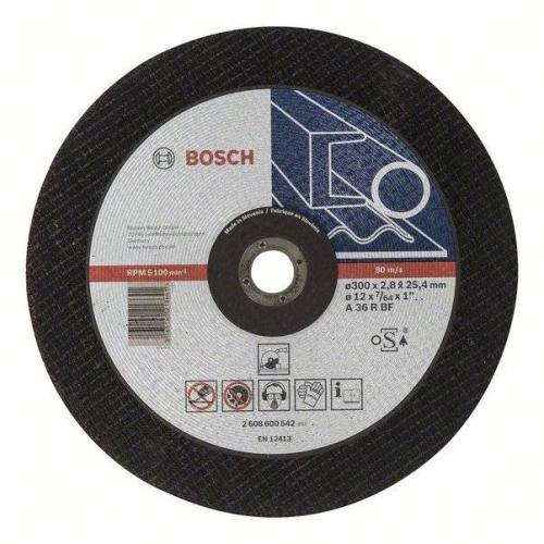 10x BOSCH Trennscheibe gerade Expert für Metall A 36 R BF, Ø 300x2,8mm | 2608600542