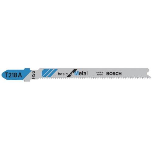 50x BOSCH Stichsägeblätter T-Schaft 218 A Basic für Metall | 2 608 631 032