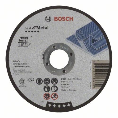 25x BOSCH Trennscheibe gerade Best für Metall A 46 V BF, Ø 125x1,5mm | 2608603518