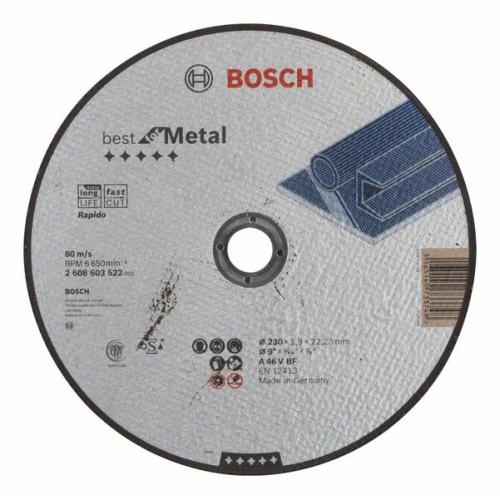 25x BOSCH Trennscheibe gerade Best für Metall - Rapido A 46 V BF, Ø 230x1,9mm | 2608603522