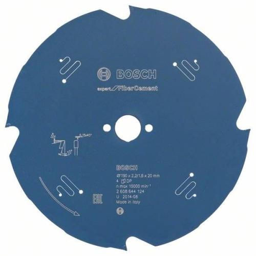 BOSCH Kreissägeblatt Expert für Faserzement, Ø 190mm, 4 Zähne | 2 608 644 124