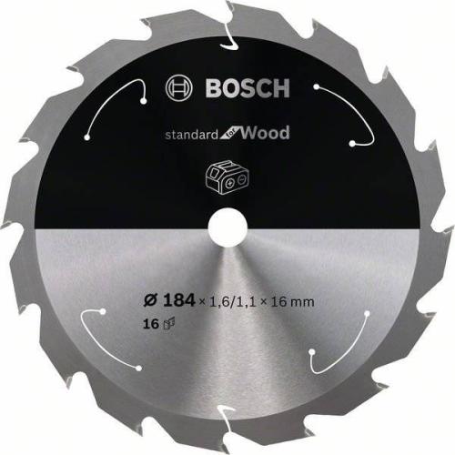 BOSCH Akku-Kreissägeblatt Standard für Holz, Ø 184 mm, 16 Zähne | 2 608 837 697