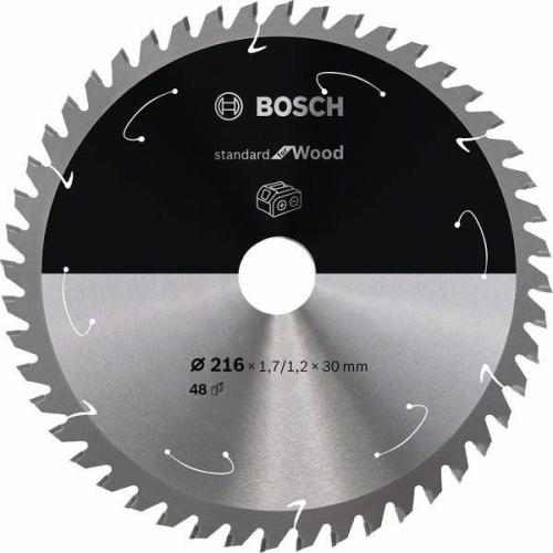 BOSCH Akku-Kreissägeblatt Standard für Holz, Ø 216 mm, 48 Zähne | 2 608 837 723