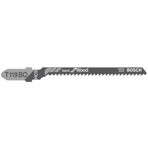 15x BOSCH Stichsägeblätter T-Schaft 119 BO Basic für Holz | 2 608 637 788