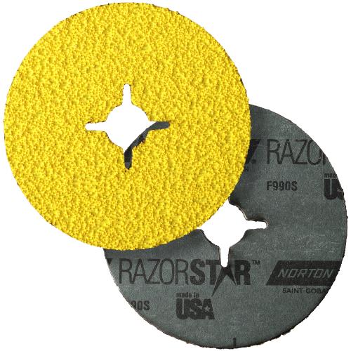 Norton RazorStar F990S Fiberscheibe | 125x22 mm | Korn 36 - Industriequalität | 66254434181